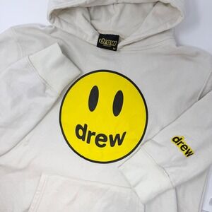 Drew House Mascot Smiley Face Hoodie Cream Size Medium
